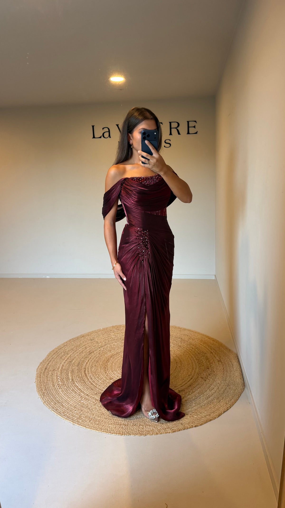 LEVANA DRESS – Bordeaux