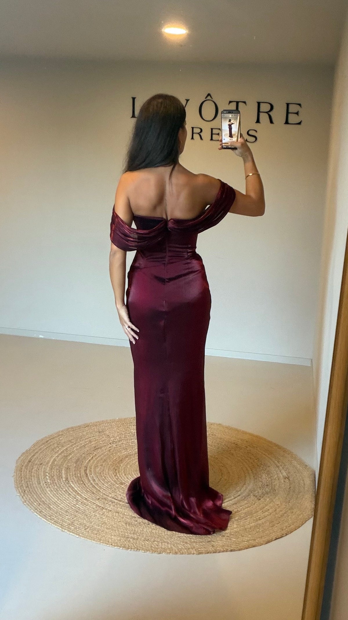 LEVANA DRESS – Bordeaux